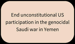 End unconstitutional US participation in the genocidal Saudi war
