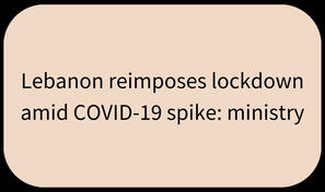 Lebanon reimposes lockdown amid COVID-19 spike: ministry