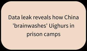 Data leak reveals how China 'brainwashes' Uighurs in prison camp